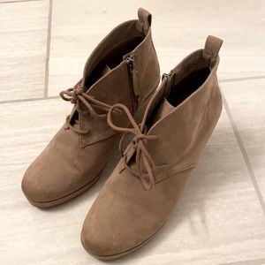 Tan Suede Booties